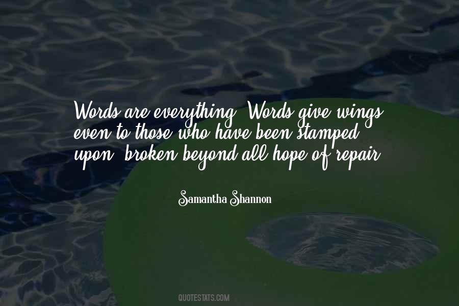 Quotes About Broken Wings #982137