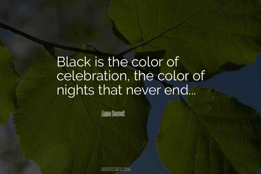 Black Is The Color Quotes #887912