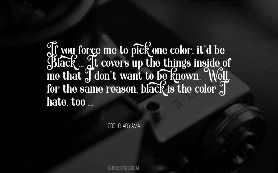 Black Is The Color Quotes #932426