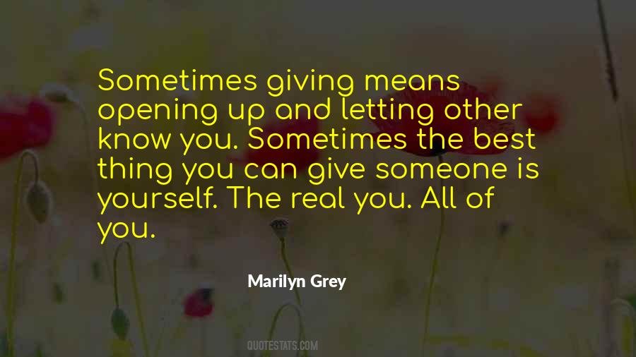 Quotes About Sometimes Giving Up #1539066