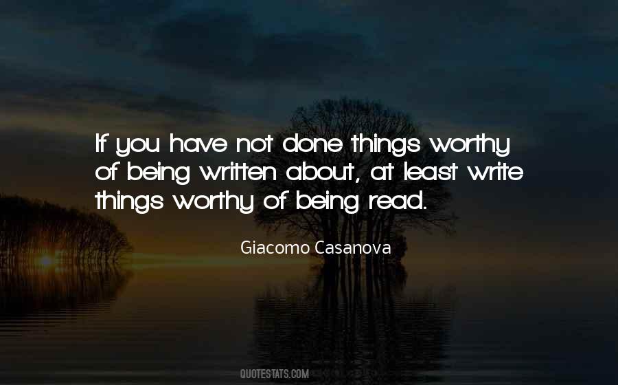 Quotes About Not Being Worthy #214989