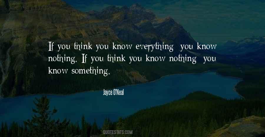 Know Everything Quotes #1236929