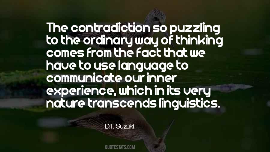 Quotes About Self Contradiction #34107