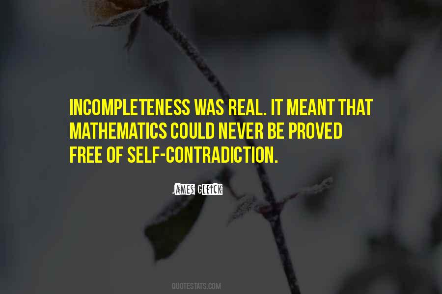 Quotes About Self Contradiction #686164