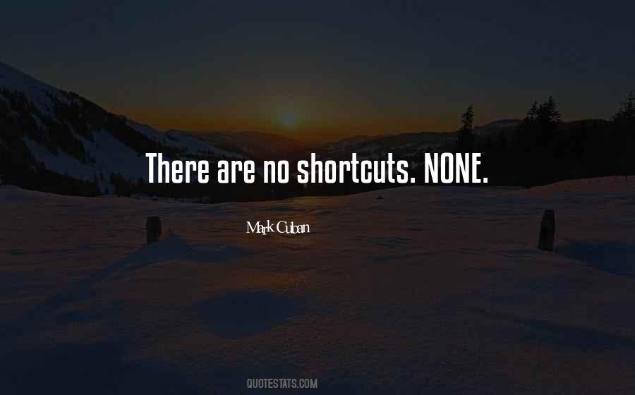 Quotes About Shortcuts #1052178
