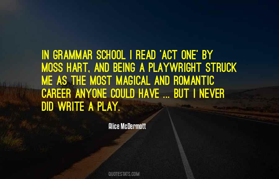 Quotes About Grammar School #226552