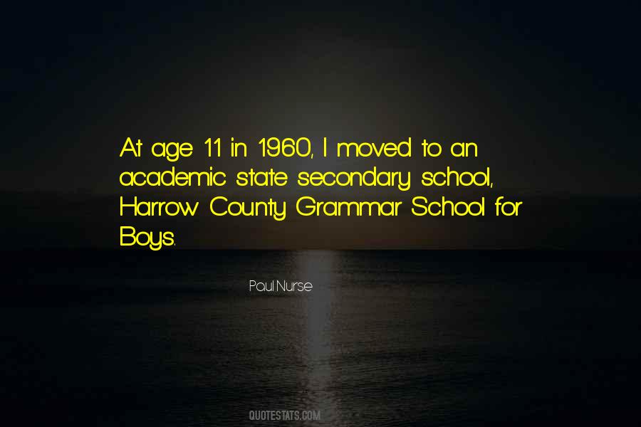 Quotes About Grammar School #322710