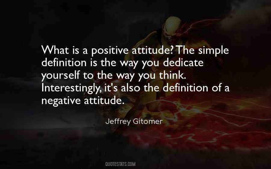 Quotes About Negative Attitude #1825824