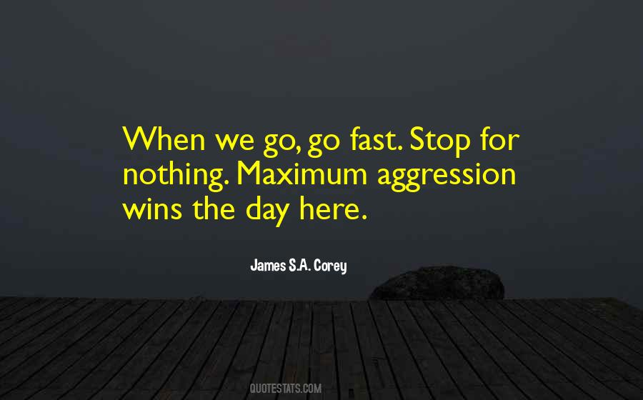 Quotes About Aggression #1073696