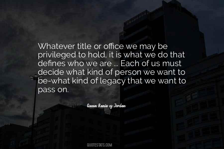 Defines Us Quotes #1328842