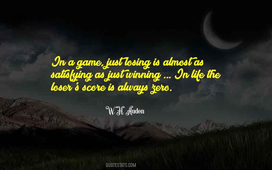 Quotes About Losing Games #434051
