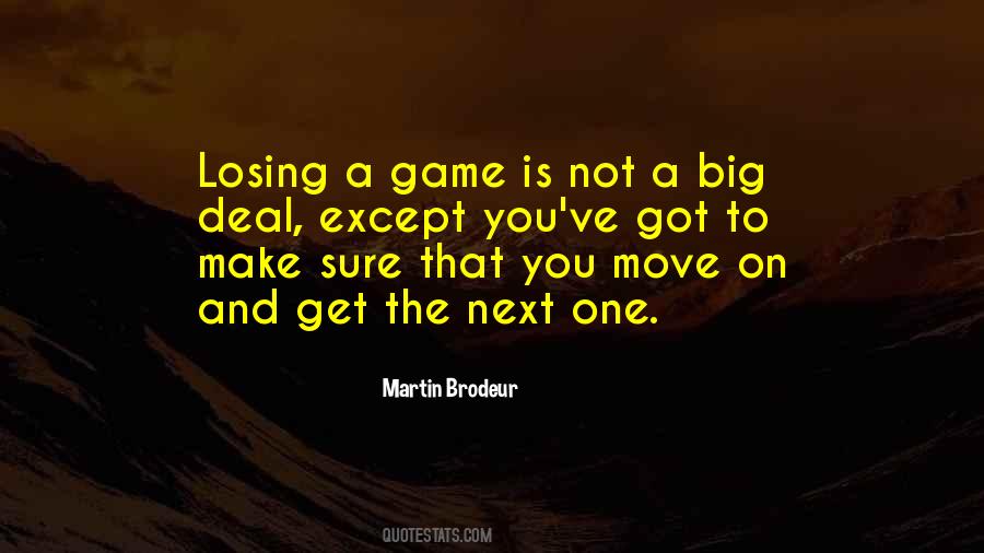 Quotes About Losing Games #69777