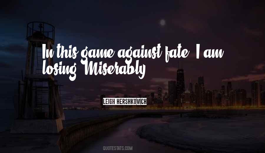 Quotes About Losing Games #875638