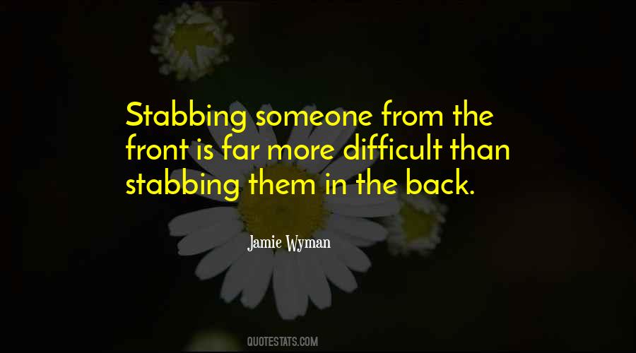 Quotes About Stabbing #1492766