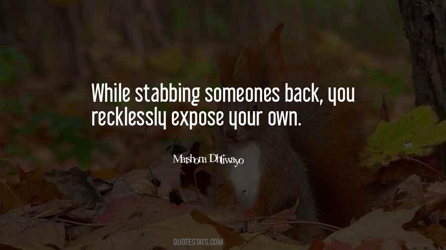 Quotes About Stabbing #735753