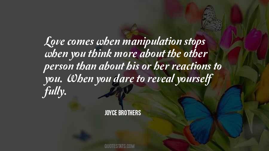 Quotes About Manipulation And Love #1839689