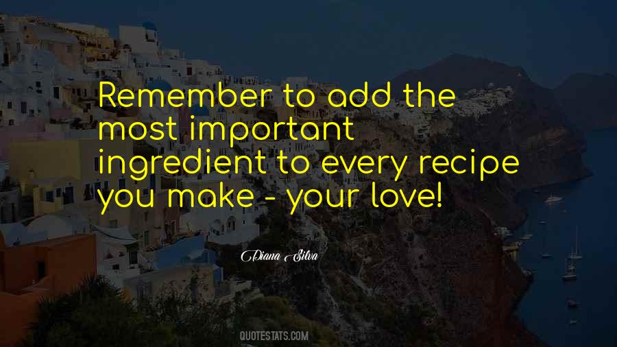 Quotes About Recipes #559079