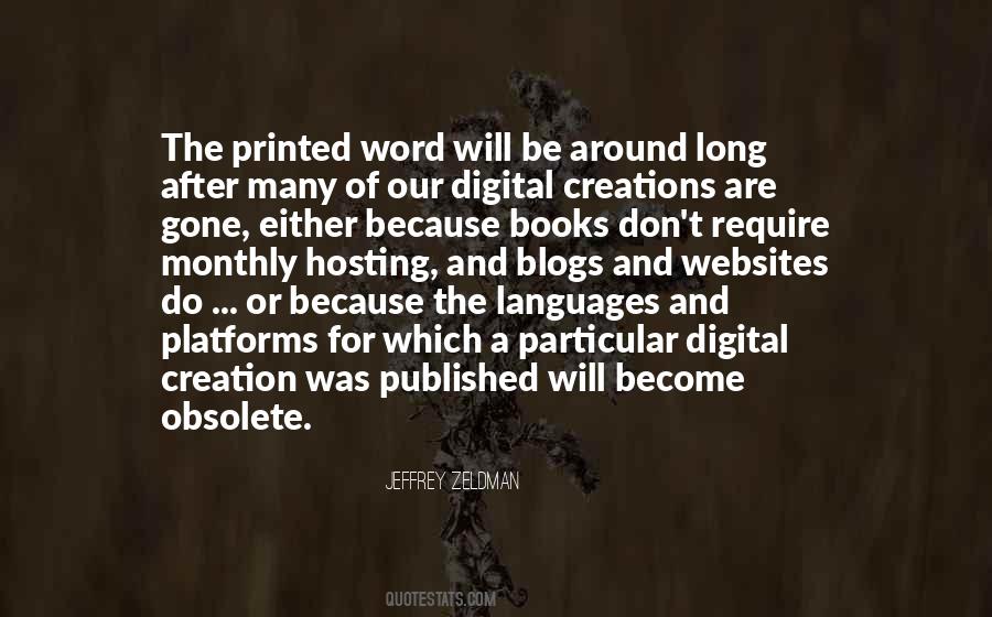 Quotes About Printed Word #152520