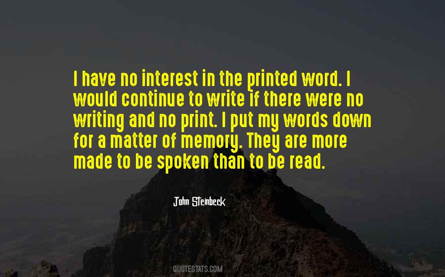 Quotes About Printed Word #216793