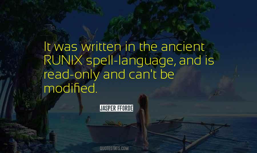 Quotes About Written Language #1036941