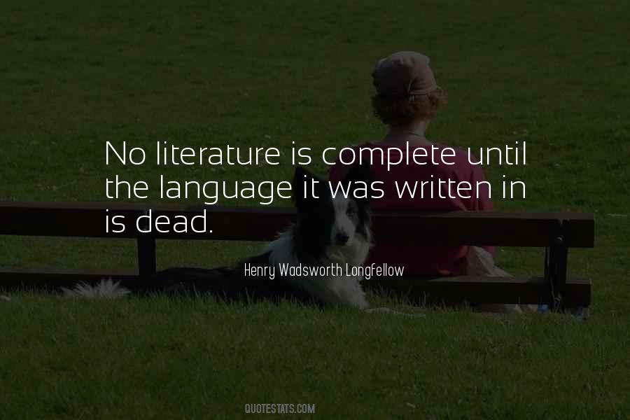 Quotes About Written Language #11122