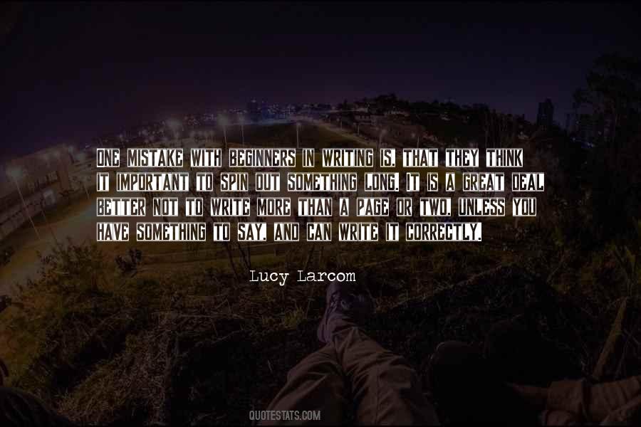 Larcom Quotes #313841