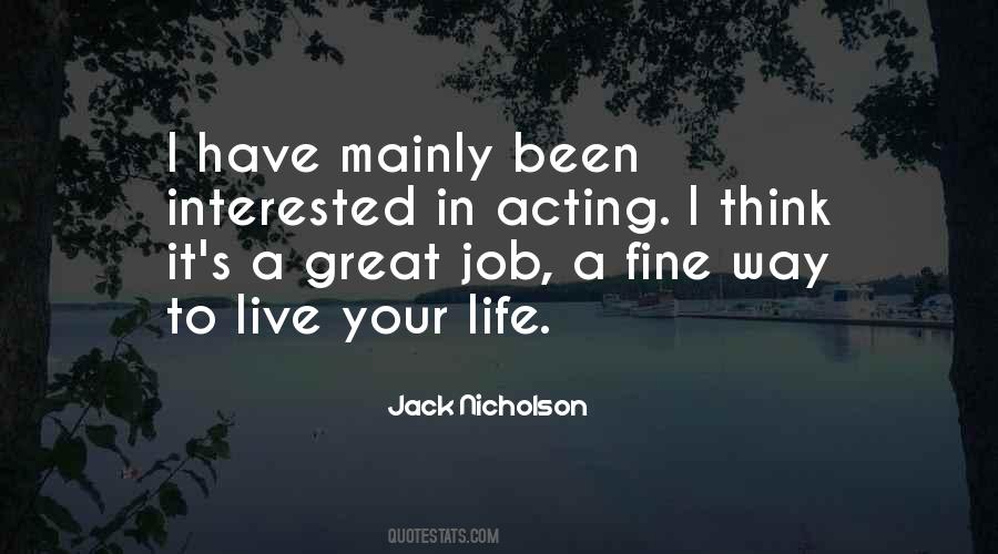 Great Acting Quotes #320678