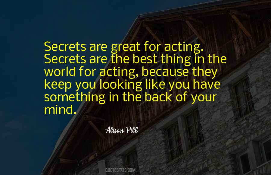 Great Acting Quotes #465223