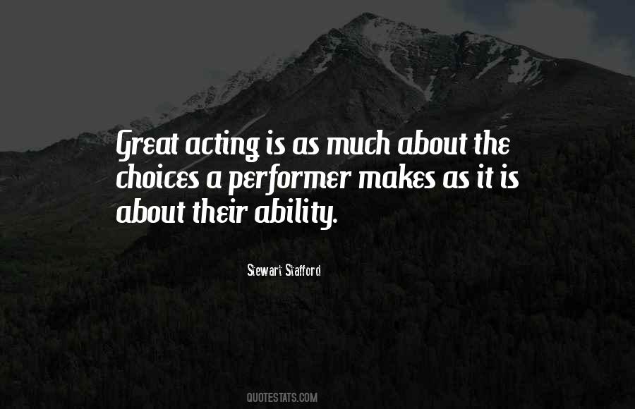 Great Acting Quotes #730448