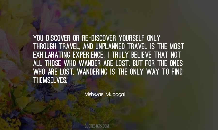 Quotes About Unplanned Travel #879865