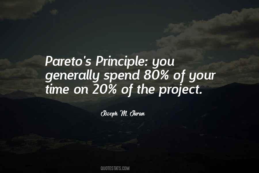 Quotes About Pareto Principle #885063