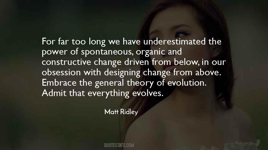 Quotes About Change Evolution #1458484