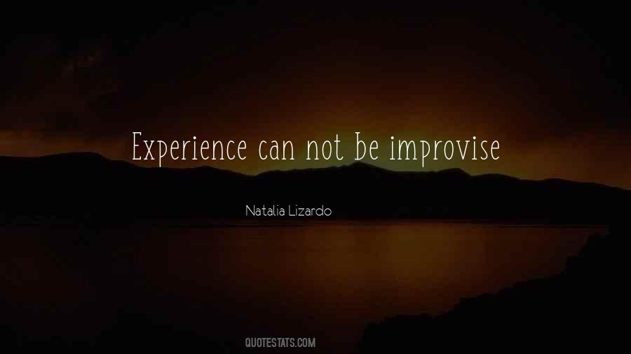 Quotes About Improvise #565356