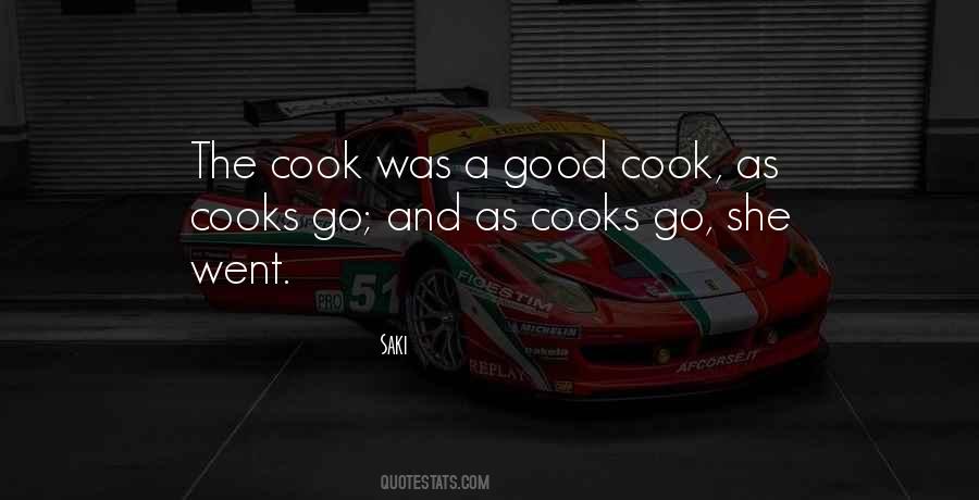 Quotes About Good Cooks #1730311