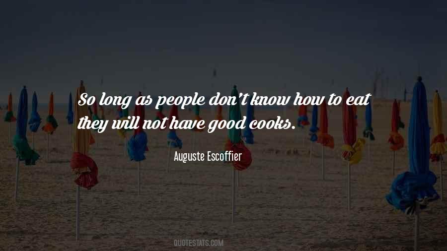 Quotes About Good Cooks #564363