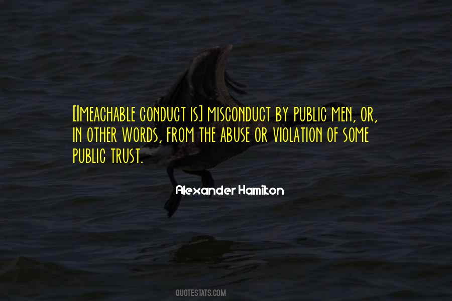 Quotes About Misconduct #638073