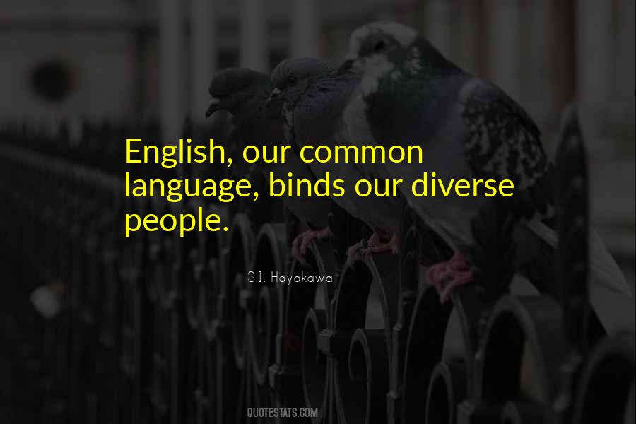 Quotes About Common Language #1466400