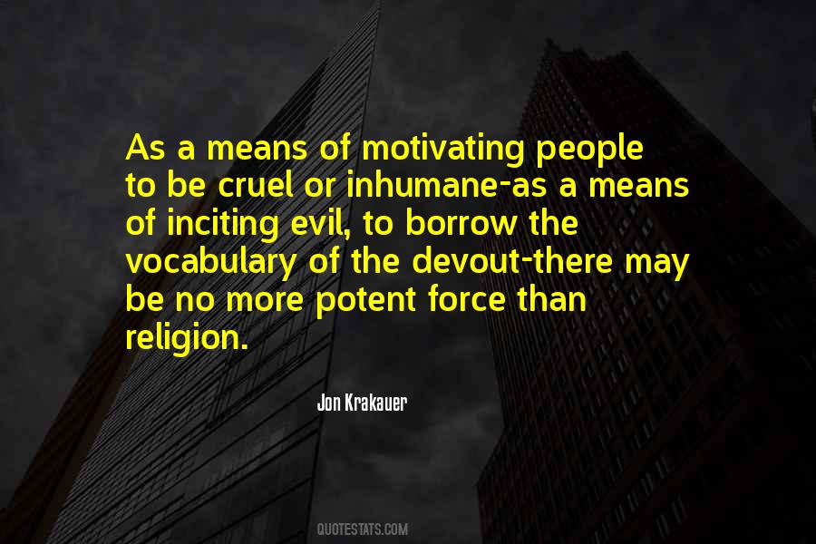 Quotes About The Evil Of Religion #1586738