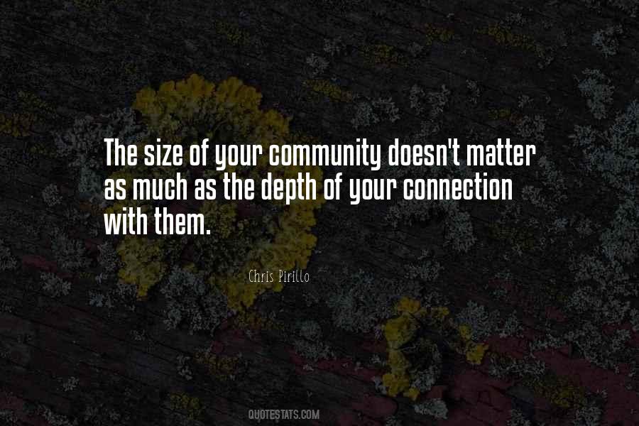 Quotes About Community Connection #665757