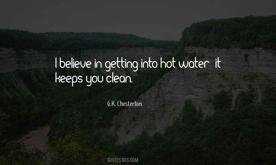 Quotes About Hot Water #1385483