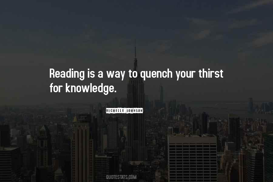 Quotes About Knowledge From Reading #547376