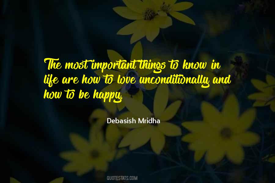 Quotes About Most Important Things In Life #1174001