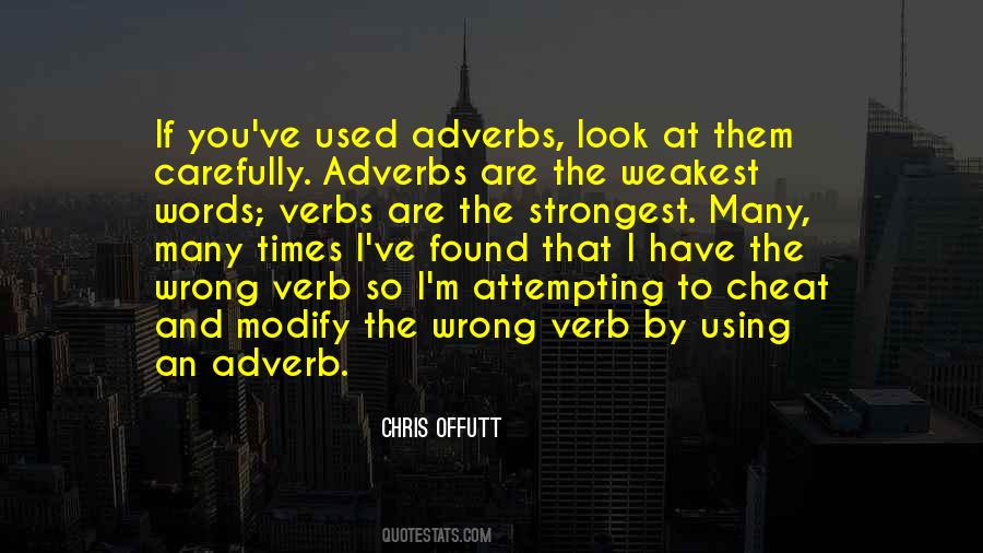 Quotes About Adverbs #1702989