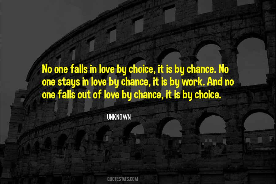 Quotes About Choice And Chance #291280