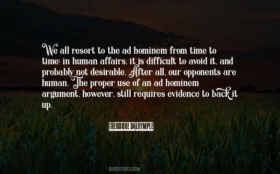 Hominem Argument Quotes #674583