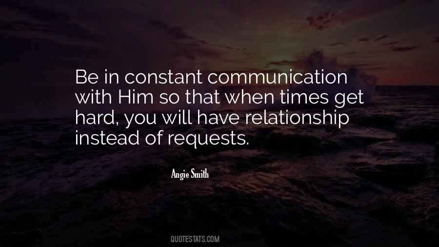 Quotes About Relationship Communication #75935