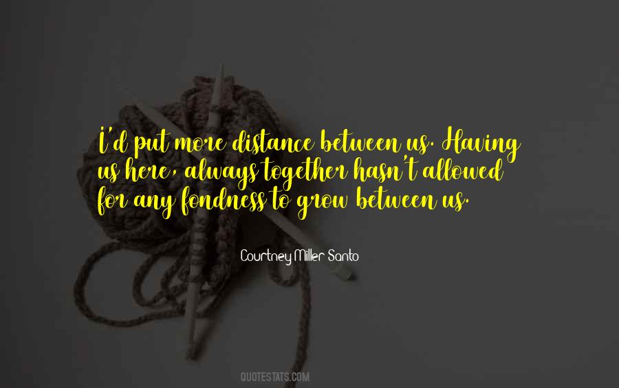 Quotes About Distance Between Us #1743221