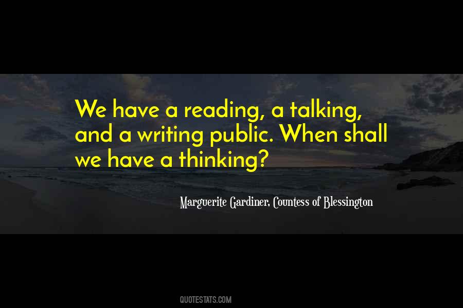 Quotes About Thinking And Reading #943131