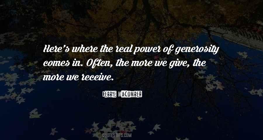 The More We Give Quotes #264306