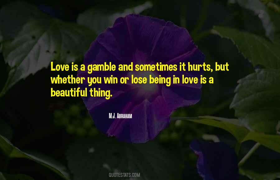 Quotes About Gamble #1703614